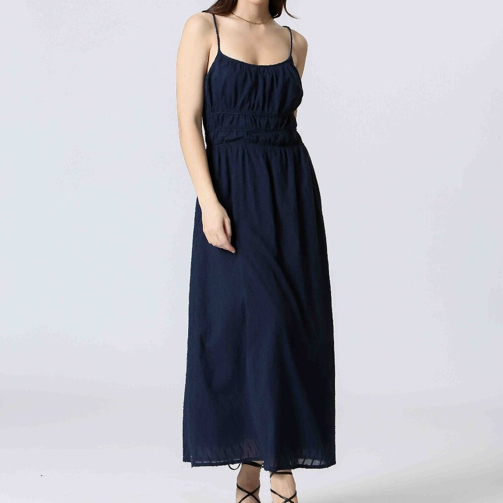 Navy Maxi Sundress by The Korner